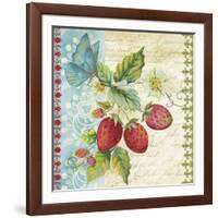 Vintage Fruit-Strawberries-Jean Plout-Framed Giclee Print