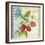 Vintage Fruit-Strawberries-Jean Plout-Framed Giclee Print