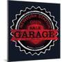 Vintage Garage Retro Label-emeget-Mounted Art Print