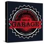 Vintage Garage Retro Label-emeget-Stretched Canvas