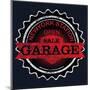 Vintage Garage Retro Label-emeget-Mounted Art Print