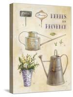 Vintage Garden Poster-Angela Staehling-Stretched Canvas