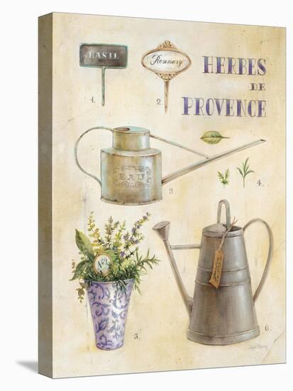 Vintage Garden Poster-Angela Staehling-Stretched Canvas