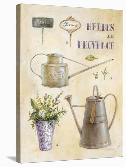 Vintage Garden Poster-Angela Staehling-Stretched Canvas