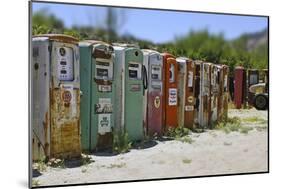 Vintage Gas Pumps Tilt-Toula Mavridou-Messer-Mounted Photographic Print