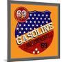 Vintage Gasoline & Motor Oil | T-Shirt Printing-emeget-Mounted Art Print