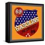 Vintage Gasoline & Motor Oil | T-Shirt Printing-emeget-Framed Stretched Canvas