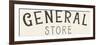 Vintage General Store Sign-Wild Apple Portfolio-Framed Premium Giclee Print