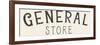 Vintage General Store Sign-Wild Apple Portfolio-Framed Premium Giclee Print