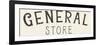 Vintage General Store Sign-Wild Apple Portfolio-Framed Premium Giclee Print