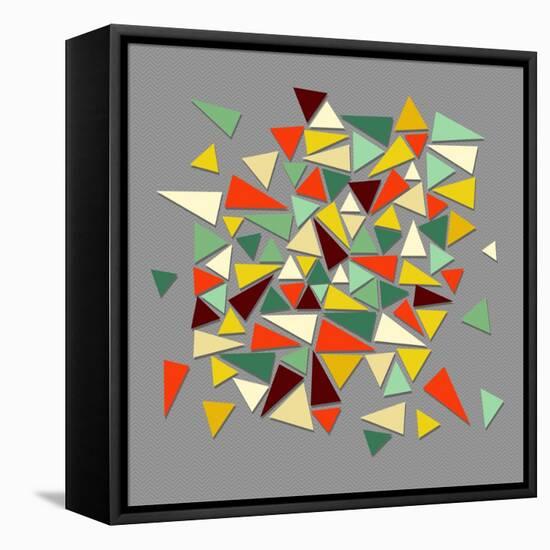 Vintage Geometric Elements-cienpies-Framed Stretched Canvas