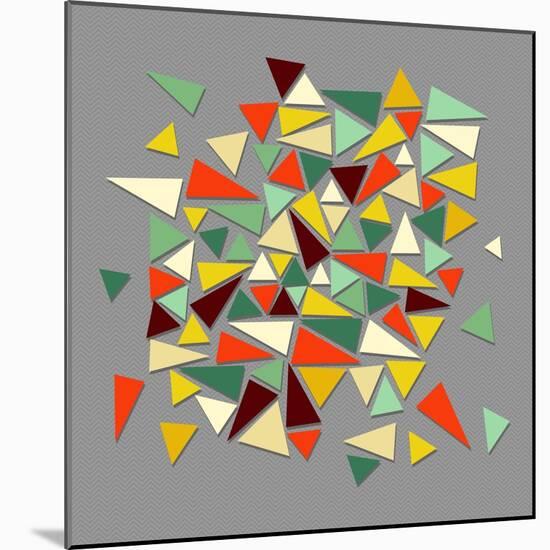 Vintage Geometric Elements-cienpies-Mounted Art Print