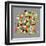 Vintage Geometric Elements-cienpies-Framed Art Print