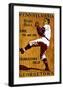 Vintage Georgetown Baseball-null-Framed Giclee Print