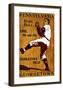 Vintage Georgetown Baseball-null-Framed Giclee Print