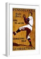 Vintage Georgetown Baseball-null-Framed Giclee Print