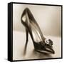 Vintage Glamour Shoe-Julie Greenwood-Framed Stretched Canvas