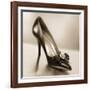 Vintage Glamour Shoe-Julie Greenwood-Framed Art Print