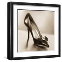 Vintage Glamour Shoe-Julie Greenwood-Framed Art Print