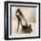 Vintage Glamour Shoe-Julie Greenwood-Framed Art Print