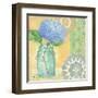 Vintage Glass Floral II-Paul Brent-Framed Art Print