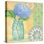 Vintage Glass Floral II-Paul Brent-Stretched Canvas