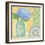 Vintage Glass Floral II-Paul Brent-Framed Art Print