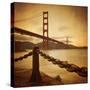 Vintage Golden Gate-Philippe Sainte-Laudy-Stretched Canvas