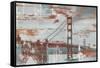 Vintage Golden Gate-Sam Appleman-Framed Stretched Canvas