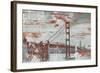 Vintage Golden Gate-Sam Appleman-Framed Art Print