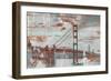 Vintage Golden Gate-Sam Appleman-Framed Premium Giclee Print
