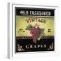 Vintage Grapes-Kimberly Poloson-Framed Art Print