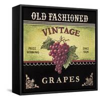 Vintage Grapes-Kimberly Poloson-Framed Stretched Canvas