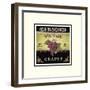 Vintage Grapes-Kimberly Poloson-Framed Art Print