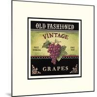 Vintage Grapes-Kimberly Poloson-Mounted Art Print