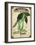 Vintage  Green Beans Seed Packet-null-Framed Giclee Print