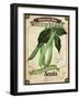 Vintage  Green Beans Seed Packet-null-Framed Giclee Print