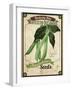 Vintage  Green Beans Seed Packet-null-Framed Giclee Print