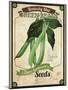 Vintage  Green Beans Seed Packet-null-Mounted Giclee Print