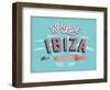 Vintage Greeting Card From Ibiza - Spain-MiloArt-Framed Art Print