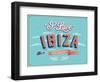 Vintage Greeting Card From Ibiza - Spain-MiloArt-Framed Art Print