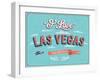 Vintage Greeting Card From Las Vegas - Nevada-MiloArt-Framed Art Print