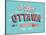 Vintage Greeting Card From Ottawa - Canada-MiloArt-Stretched Canvas