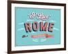 Vintage Greeting Card From Rome - Italy-MiloArt-Framed Art Print