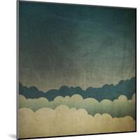 Vintage Grunge Sky Background-pashabo-Mounted Art Print