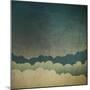 Vintage Grunge Sky Background-pashabo-Mounted Art Print