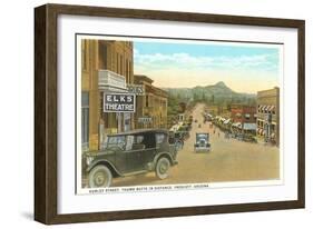 Vintage Gurley Street, Prescott-null-Framed Art Print