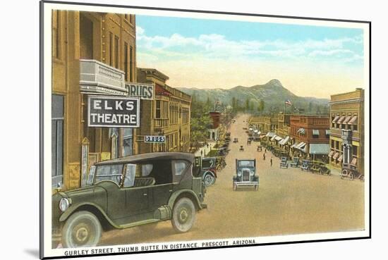 Vintage Gurley Street, Prescott-null-Mounted Art Print