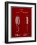 Vintage Hair Brush Patent-Cole Borders-Framed Art Print