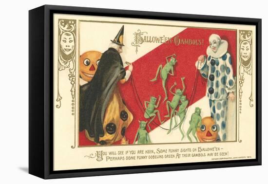 Vintage Halloween Gambols-null-Framed Stretched Canvas